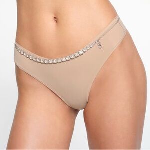 Swarovski x skims belly chain